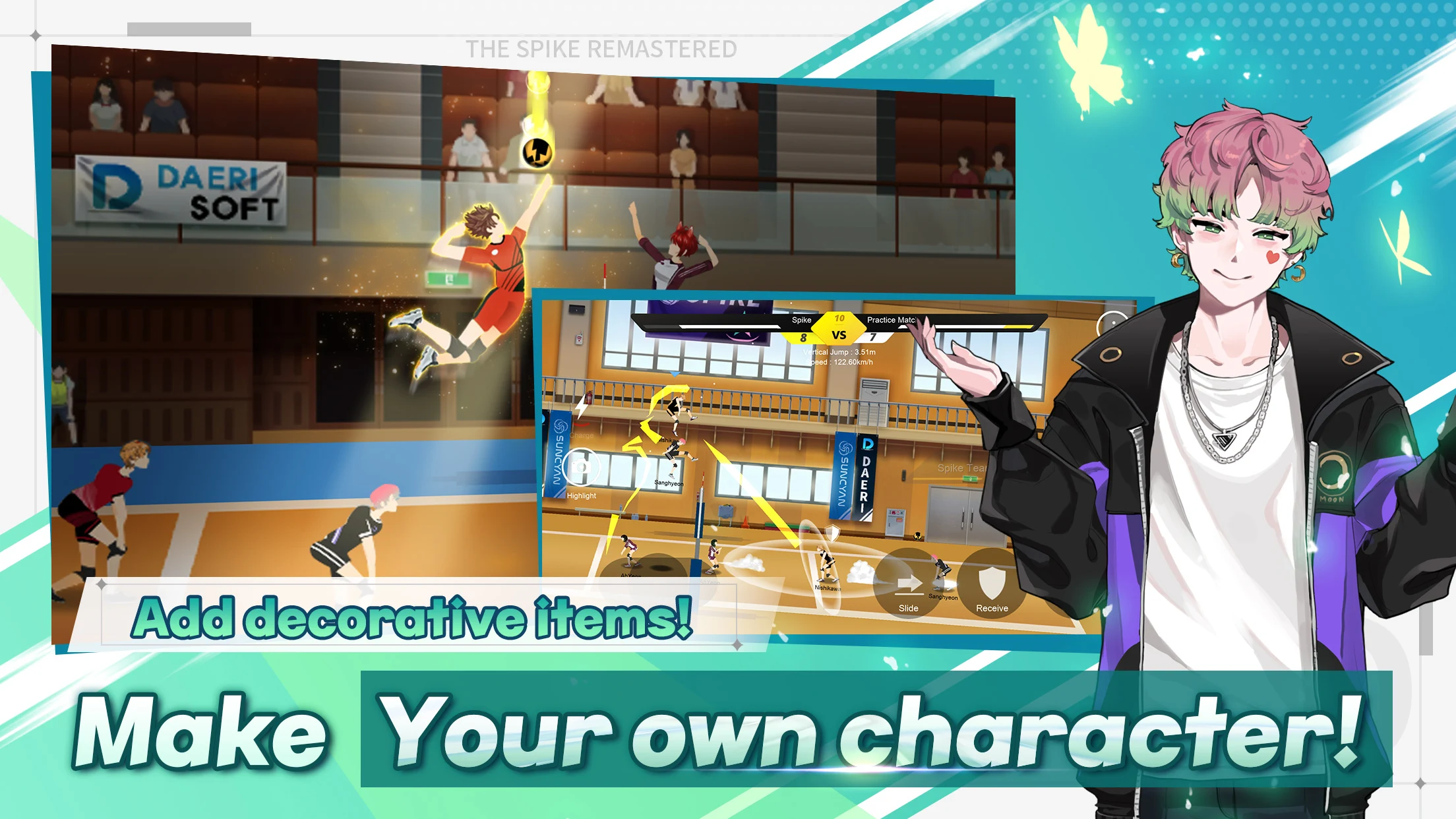 Make Your Own Characters in The Spike MOD APK